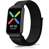 ZoRoll Cinturino per OPPO Watch Free, Nylon Morbido Sport Traspirante Ricambio Bracciale Compatibile con OPPO Watch Free - Nero