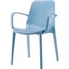 Scab Poltrona Ginevra Go Green con braccioli Scab