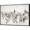Pintdecor Quadro LUMINOSO CITTA' A MATITA GL3460 PINTDECOR