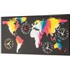 Pintdecor Orologio PLANISFERO COLORATO G2482 PINTDECOR