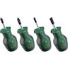 Bosch Set de 4 tournevis courts (compacts pour vissage dans espaces restreints embout magnétique)