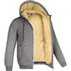 Duohropke Felpa Invernale da Uomo Con Cappuccio, in Pile, Con Chiusura Lampo, Foderata in Peluche, GY2, XXL