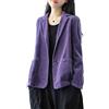 KIJSKKOPO Giacca da Abito In Velluto A Coste Color Caramello da Donna, Vintage, Revers A Lancia, 2 Bottoni, Manica Lunga, Cappotto Tunica, Con Tasca, Casual Autunnale, Quotidiano, Lavoro D'Ufficio,