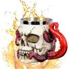 FePen Tazza con Teschio di Halloween, Calice con Teschio di Halloween, Boccale di Birra con Teschio, Tazza Metallo Teschio, Tazzine Caffe con Teschio, Tazza Birra con Teschio in Acciaio Inox (tazza)