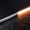 Hlieeosfcn Spada Laser,RGB 7Colori con Suono di Combattimento per Bambini,Manico in Metallo Argento, Lightsaber Regalo Cosplay di Halloween di Natale per Ragazzo