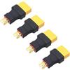 LINSYRC 4-Pack Adattatore Connettore Femmina Spina XT90 a Connettore Maschio Spina T Deans per RC Car Plane Lipo Batteria ESC (Senza Filo) (xt90 Femmina a Spina -T Dean Maschio)