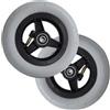 Generic Ruota Anteriore 6x1 1/4 per Sedia a Rotelle, 6 Pollici Ruota di Ricambio per Sedie a Rotelle Manuali, Pneumatico, Gruppo Ruota Anteriore per Veicoli Disabili (1 Set da 2)