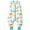 Mosebears Sacco Nanna con Piedini Invernale 2,5 Tog 6-18 Mesi Tutto l'anno Sacco Nanna in Cotone Traspirante per Neonati e Bambini