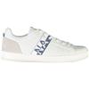 Napapijri Chic Bianco Allacciate Sneakers con Logo Uomo Accent Autentico