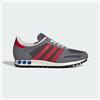 Adidas Originali La Los Angeles Scarpe Sportive IN Grigio/Scarlatto Scarpe UK 10