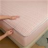 LJQAIZYL Coprimaterasso con Cerniera Fodera Materasso Matrimoniale/Singolo 160x190/200 Personalizzabile Copri Proteggi Materasso Topper Trapuntato A Cinque Lati Lavabile Imbottito Lenzuolo (80x190+21cm,Pink)