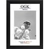 Online-GalleryKing OGK - Cornice portafoto in legno, 35 x 50 cm, colore nero opaco, foto, poster, puzzle, galleria, cornice
