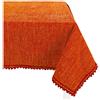 Casatessile Rain tovaglia copritavolo ciniglia Varie Misure - Arancio, Quadrata 180x180 cm.