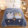 Zoomlie Raschel - Coperta invernale in peluche spessa, a doppio strato, calda, ponderata, morbida, soffice, rossa, per letto matrimoniale, divano, poltrona, copriletto e divani (stile 6,150 x 200 cm