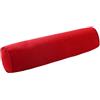 Easnea Cuscino rotondo in lino, cuscino a rullo lungo, supporto lombare, per alleviare il dolore al collo, cuscino cilindrico con fodera rimovibile, per dormire, sedia, auto, divano (rosso), NFL09106