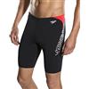 Speedo Boom Splice Jammer da Uomo, Boom Black/White/Lava Red, 26 (IT 40)