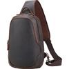 TIDING Borsa a Tracolla in Pelle Uomo Crossbody Antifurto Zainetto Piccolo per Viaggio Lavoro e Uso Quotidiano, Marrone