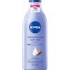 NIVEA Latte morbido, latte per il corpo per la pelle secca con siero per la cura profonda, idratante con burro di karitè e acido ialuronico puro al 100% (400 ml)