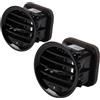 Dixhills Confezione da 2 coperture per griglie di ventilazione, bocchette d'aria, ugelli di ventilazione, griglia, cromate, compatibili con Opel Adam Corsa D MK3, ricambio per 13417363 2201099 13363314…