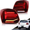 VLAND Motor VLAND LED fanali posteriori compatibili con Polo 5 Polo MK5 6R 6C 2009-2017 (non per 1.2 TSI/R), con Con indicatori di direzione sequenziali, 1 set (Rosso)
