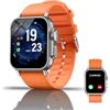 Generico Smartwatch Uomo Donna, con Effettua/Risposta Chiamate, con Contapassi/Sonno, Orologio intelligente, Chiamata Bluetooth, con Contapassi, per iOS Android