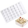 lurora2021 1 Pezzi Stampo In Silicone A Sfera 35 Cavità Stampo Silicone Sfera Stampo da Forno A Sfera Antiaderente Stampi per Cubetti di Ghiaccio, Biscotti, Tortini, Cioccolato, Torta