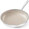 Redchef Padella a nido d'ape, 28 cm, padella in acciaio inox, struttura a nido d'ape di alta qualità, antiaderente e antigraffio, senza PFAS senza PFOA, padella a induzione con intelligente