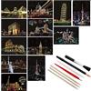 Lusofie 12 Fogli Neri da Disegno Urban Scratch Art Set per Artigianato Fai da Te Home Decor Art Project Games