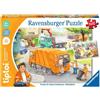 Ravensburger tiptoi puzzle 00172 per piccoli esploratori: raccolta dei rifiuti, puzzle per bambini dai 3 anni in su, per 1 giocatore