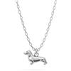 LUUK LIFESTYLE Stainless steel necklace with cute pendants, Angel Wings|Whale|Baguette|Pinecone|Bunny|Honeybee|Duck|Flower, Gifts for Women, 50cm adjustable chain, Silver|Gold|Rose Gold