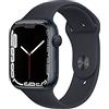 Apple Watch Series 7 (GPS, 45mm) Smartwatch con cassa in alluminio color mezzanotte con Cinturino Sport color mezzanotte - Regular Fitness tracker, app Livelli O₂, resistente all'acqua