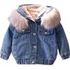 Generic Ragazzi Bambino wojonifuliy01 - Toddler Babys Neonato Neonato Ragazze Ragazzi Pile Spesso Caldo con Cappuccio Jean Cappotto Primavera Inverno Cappotto Giacca Regali 1 Anno (Pink, 6-12 Months)