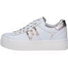 Nero Giardini Scarpe da Donna E409967D Sneakers Platform Casual in Pelle Bianche