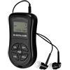 Tainrunse Radio portatile con display LCD Pocket friendly digitale alimentato a batteria Mini Fm Stereo Cuffia per casa Viaggi Leggero Segnale tascabile facile da usare Nero