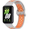 KUTEWEU Cinturino Compatibile con Samsung Galaxy Fit 3 SM-R390 Watchband, Cinturini di Ricambio in Silicone Sport per Samsung Galaxy Fit3 Fitness Tracker (Grigio Arancio)