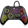 Lapezei Controller Cablato Compatibile con PC Windows 7/8/10/11/Android/ios con Barre Luminose Flash/Programmazione Personalizzata/Vibrazione/Audio da 3,5 mm/Turbo/Giroscopio a 6 Assi