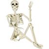 KEELYY Scheletro Halloween 90cm Con Articolazioni Mobili - Decorazioni Realistiche per Interni ed Esterni - Accessori per Feste di Carnevale