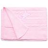 PEKITAS Coperta Punto Filo Bebe 100 x 100 cm 100% Acrilico Ecologico Made in Portogallo Rosa