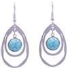 NILUXE DESIGN - Orecchini Pietra Naturale - Orecchini Pendenti Donna a Forma di Goccia - Acciaio Inossidabile Argento con Pietre Semipreziose e Gemme Amuleto Portafortuna(Giada verde)