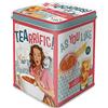 Nostalgic-Art Contenitori da tè Retro, Tealicious & Tearrific - Idea Regalo per la Cucina, per tè Sfuso e bustine di tè, Design Vintage, 100 g