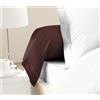 HOME LINGE PASSION Set di 2 federe per traversino, 100% cotone, 85 x 185 cm, colore: cioccolato