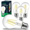 V-TAC 4x Lampadina LED a Filamento con Attacco E27 6W (Equivalenti a 45W) A60-600 Lumen - Lampadine LED Massima Efficienza e Risparmio Energetico - 3000K Luce Bianca Calda