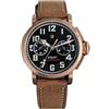 Seestern Sugess Pilot Cronografo Meccanico Bronzo Nero Pelle Zaffiro Orologio Uomo
