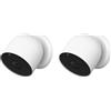 Google - Nest Cam 2PK (Outdoor Or Indoor, Batteria)