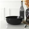 HOME DECO FACTORY, KA0137, Elegante Insalatiera Nera con Finiture Oro, Ideale per Insalate, Frutta e Piatti Caldi, Pratica e Resistente, Diametro 25 cm, Colore Nero e Oro