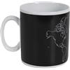 THE CONCEPT FACTORY, KA0387, Tazza Ceramica termoreattiva, Design Elegante e Moderno, Ideale per caffè, tè o zuppe, capacità 70cl, Taglia: XXL, Colore: Nero, 80cl