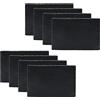 moorg Piatti Ardesia Naturale, Set da 8 Piatti Rettangolari, Piatto Ardesia da Portata Rettangolare 30x20 cm