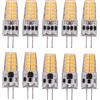 rahl 10 Pezzi G4 HA CONDOTTO LA Lampada AC/DC12V-24V 3W LED G4 Luce 20LED 360 Angolo di Raggio Luce 2835SMD Sostituito 30W Lampada Alogena, Bianco Caldo