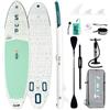 FunWater Tavola da surf gonfiabile SUP completa Paddleboard accessori pagaia regolabile, pompa, zaino da viaggio, guinzaglio, borsa impermeabile, tavola per adulti