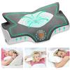 Elviros Cuscino in Memory Foam Ortopedico Cervicale per Dolore al Collo Cuscino Ergonomico per Dolore alla Spalla Cuscino di Sostegno del Collo, Grigio scuro, 64 x 12.5/10.5 x 38 cm